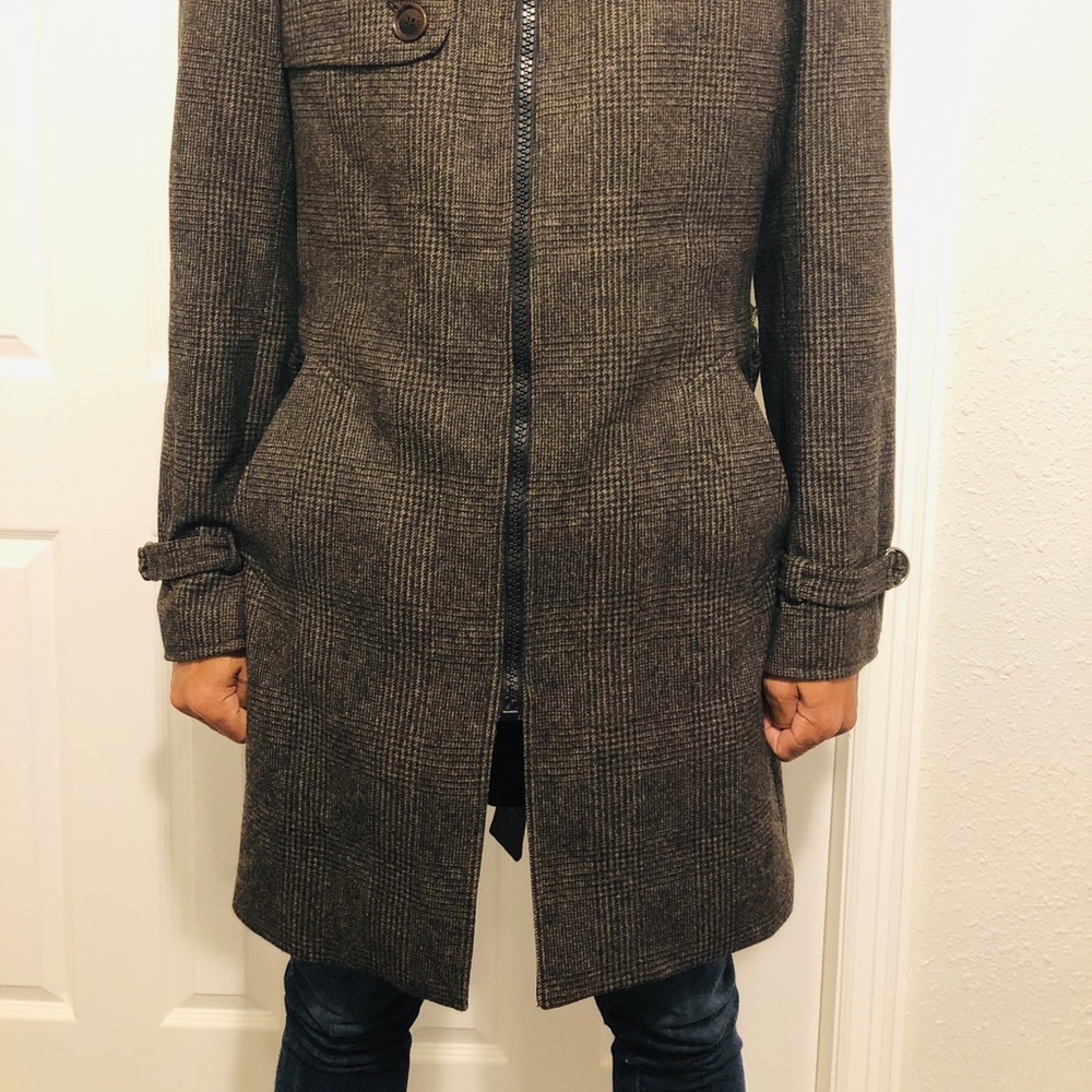 Moschino Brown Wool Coat Medium